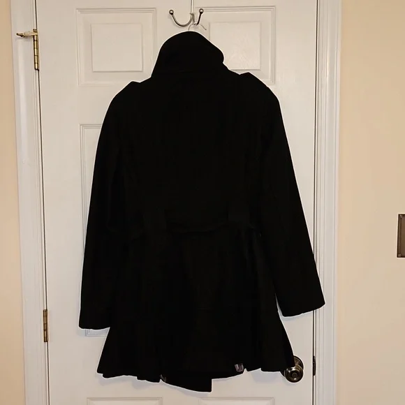 Calvin Klein wool blend black coat - Picture 2 of 11